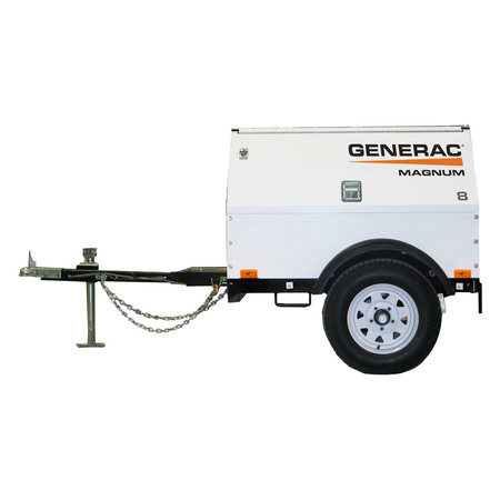 GENERAC Mobile Diesel Generator, 8kVA Prime, FT4 MLG8K-STD
